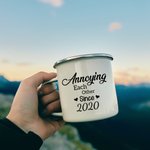 Personalizzato fastidioso l'un l'altro coppia Sunny Day vacanza smalto Mug Natale forte di lunga durata