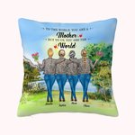 Personalised To the World You are a Mother but to Us You are the World Good Weather Lakeside Throw Pillow Cover Best Gift for Mother