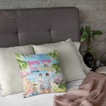 Personalised Girls Trip Love You to the Beach and Back Throw Pillow Cover Bestie Gift for Women Sofa Decor