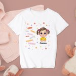 Henkilökohtainen Tag Wall Opiskelija Tyttö Poika Uusi lukukausi alkaa Kid T-paita School Season