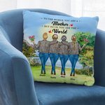 Personalised To the World You are a Mother but to Us You are the World Good Weather Lakeside Throw Pillow Cover Best Gift for Mother