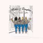 Placca acrilica personalizzata Madre e figlia per sempre legate insieme Decorazione acrilica per la festa della mamma