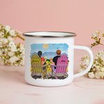 Personalizzato fastidioso l'un l'altro coppia Sunny Day vacanza smalto Mug Natale forte di lunga durata