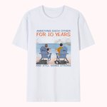 Gepersonaliseerd Memory Date Couple Strand Zomer Vakantie Reizen T-shirt Valentijnsdag Dagelijkse slijtage