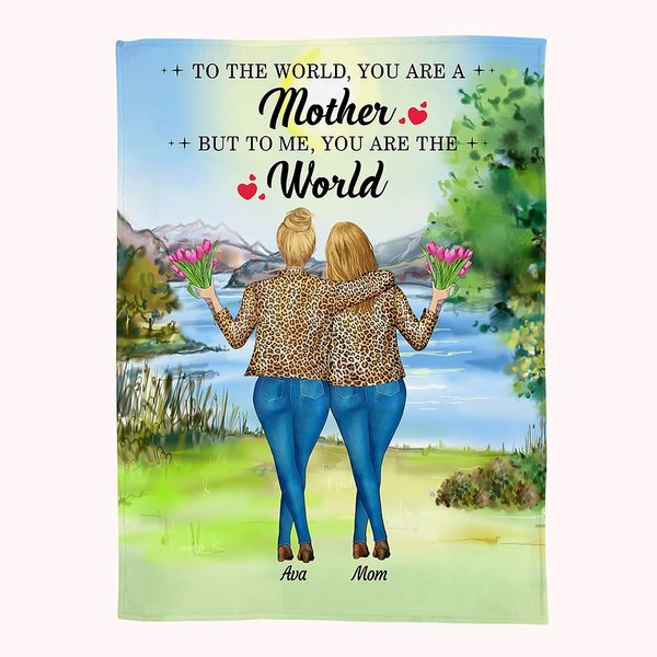 Coperta personalizzata You Are the Best Mom in the World to Me Super Soft Festa della donna Festa della mamma per lei