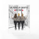 Placca acrilica personalizzata Come la madre Come la figlia Miglior mamma Decorazione acrilica di compleanno