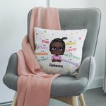Personalized Back to School Gift Girl Boy Throw Pillow Cover  Memorial Gift Sofa Decor