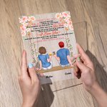 Personalized Couple Sitting on Swing Flower I Love You Forever  Acrylic Plaque Girlfriend Gifts Acrylic Decoration