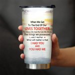 Personalised Lives Together the Things We Possessed Sunset 20 oz Tumbler for Hot and Cold Drinks Christmas Anniversary Gift