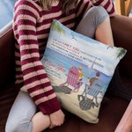 Henkilökohtainen I Love You julistus Seaside Resort Beach Holiday heittää tyynyn kansi Ystävänpäivä lahja makuuhuoneen sisustus