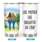Gepersonaliseerde moeder en dochters liefde Forest Park vakantie Camping 20oz Tumbler Thanksgiving Day Gift dagelijks gebruik