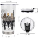 Gepersonaliseerde Liefde tussen een Moeder en Dochters Family Love 20oz Tumbler Vrouwendag cadeau voor warme en koude dranken