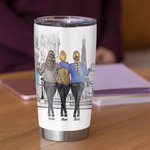 Gepersonaliseerde Beste Moeder en Dochters van het Hart 20oz Tumbler Vrouwendag cadeau dagelijks gebruik