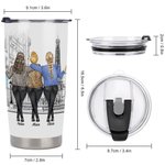 Gepersonaliseerde Beste Moeder en Dochters van het Hart 20oz Tumbler Vrouwendag cadeau dagelijks gebruik