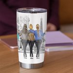 Gepersonaliseerde moeder en dochters Forever Linked Together 20oz Tumbler Vrouwendag cadeau dagelijks gebruik