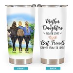 Gepersonaliseerde Moeder en Dochters Beste Vrienden Voor Altijd 20oz Tumbler Moederdagcadeau voor warme en koude dranken