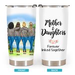 Personalizzato Forever Mother and Daughters Love and Connect 20oz Tumbler Regalo per la Festa della Mamma per bevande calde e fredde