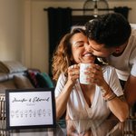 Personalized Our Story So Far Timeline Love Story Print with Title and Date Romantic Wedding Anniversary Relationship Gift for Couple