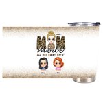 Vaso Personalizado Mamá Todo el Día Todos los Días Familia Amor Hija Hijo 20oz Regalo Día de la Mujer Uso Diario