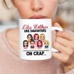 Personalised Like Mother Like Daughter White Ceramic Mug Gift for Mother for Office and Home