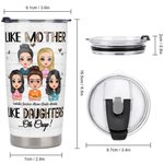 Vaso Personalizado Madre e Hija Love You Forever Family Photo 20oz Thanksgiving Day Gift Daily Use