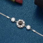 Bracciale personalizzato con proiezione di girasoli Regalo di San Valentino, anniversario e compleanno