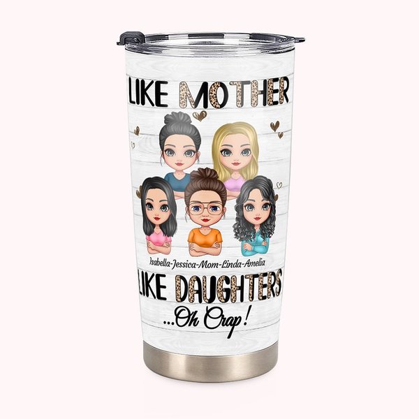 Vaso Personalizado Madre e Hija Love You Forever Family Photo 20oz Thanksgiving Day Gift Daily Use