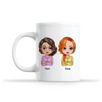 Henkilökohtainen Meillä on täydellinen äiti ja tytär suhde Valkoinen keraaminen muki Lahja äidille Astianpesukone ja mikroaaltouuni turvallinen