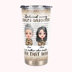 Vaso Personalizado Crazy Mother and Daughter Special Love for Each Other 20oz Uso Diario