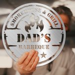 Gepersonaliseerd metalen BBQ-bord Barbeque Cadeau BBQ Decor Home Decor Cadeau voor vader Cadeau voor opa Vaderdag Cadeau