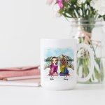 Personalised You Will Always Be My Person Mountain Lake View White Ceramic Mug Bestie Gifts for Women Coffee Mug