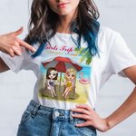 Personalisierte Mädchen-Reise-Strand-Reise-Freund Besties-Sommerferien-T-Shirt Freund-tägliche Abnutzung