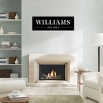 Personalized Family Last Name Metal Monogram Sign for Family Friend Housewarming Home Decoration