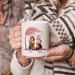 Tazza in ceramica bianca personalizzata Best Friends Forever Never Apart Regali per amici Maniglia di tipo C