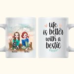 Personalised Life is Better with a Bestie White Ceramic Mug Friendship Gift Coffee Mug