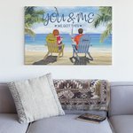 Personalized Couple Seaside Resort Holiday You and Me We Got This Poster Frameless Painting Valentine's Day Home Decoration