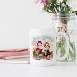 Personalisierte Best Friends Girlfriends Bestie BFF Weiße Keramiktasse Geschenk für Freund Kaffeetasse