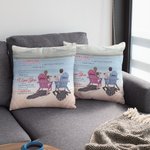 Henkilökohtainen I Love You Love Poem Iceberg Natural Scenery Throw Pillow Cover Birthday Gift Sofa Decor