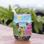 Partner di viaggio personalizzati Coppia Marito e Moglie Amore Vino Tumbler Anniversario con effetto isolante