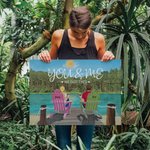 Personalisiertes Poster für Paare, Urlaub, Meer, Sommer, rahmenlos, Geburtstag, Weihnachten, Valentinstag, Zimmerdekoration