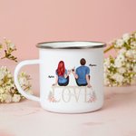 Personlig You and Me We Got This Couple Love Emaljmugg Stark och långvarig Födelsedag Alla hjärtans dag