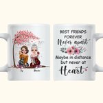 Tazza in ceramica bianca personalizzata Best Friends Forever Never Apart Regali per amici Maniglia di tipo C