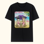 Personalized Best Bitches Besties Beach Party Summer Holiday T-shirt Party Travel