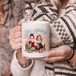 Personalisierte Best Friends Girlfriends Bestie BFF Weiße Keramiktasse Geschenk für Freund Kaffeetasse
