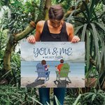 Personalized Beach Mountain You and Me We Got This Travel Poster Frameless Painting Anniversary Valentine's Day Decorative Painting