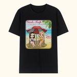 Personalisierte Mädchen-Reise-Strand-Reise-Freund Besties-Sommerferien-T-Shirt Freund-tägliche Abnutzung