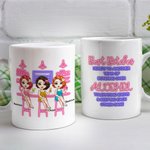 Personalized Best Bitches Besties Friendship Celebration White Ceramic Mug Friendship Gift Dishwasher and Microwave Safe