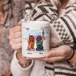 Personlig Du kommer alltid att vara min person Resemotiv Vit keramikmugg Bestie Gåvor för kvinnor för kontor och hem