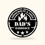 Gepersonaliseerd metalen BBQ-bord Barbeque Cadeau BBQ Decor Home Decor Cadeau voor vader Cadeau voor opa Vaderdag Cadeau