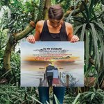 Personalized I Love You Forever to My Husband Old Couple Sunset Poster Frameless Painting Wall Decor Anniversary Valentine's Day